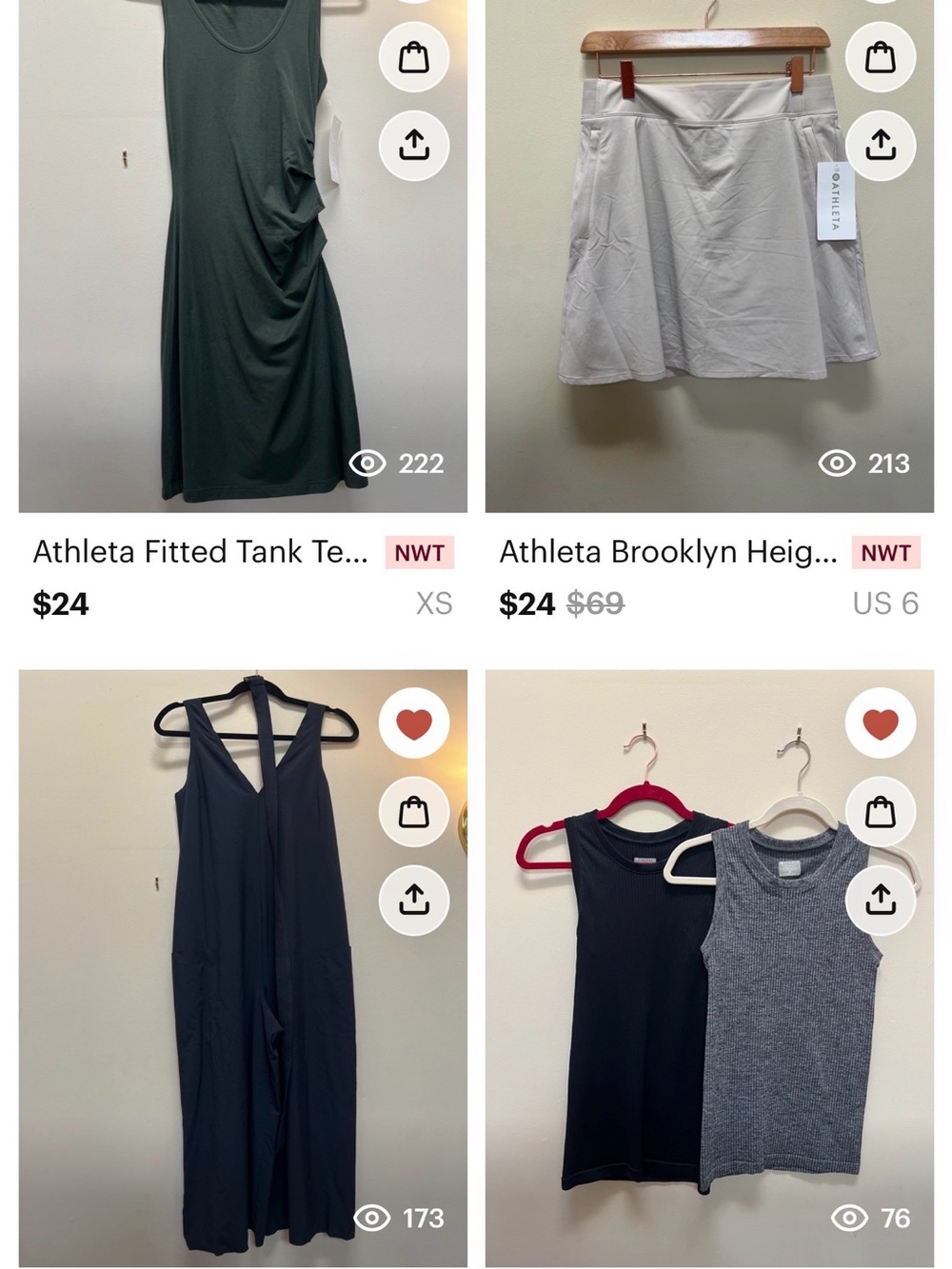 Athleta Lot of 6 items EUC and NWT